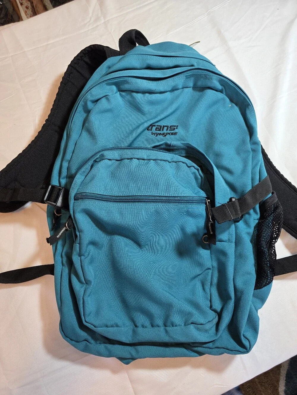 Jansport 2000s Teal Aquamarine Unisex School Daypack Backpack Like New EUC